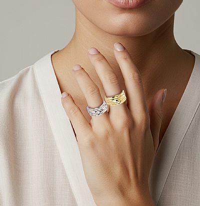 Ασημένιο δακτυλίδι σύρμα στριφτό