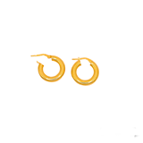 Ασημένια σκουλαρίκια κρίκοι φαρδύς επίχρυσοι