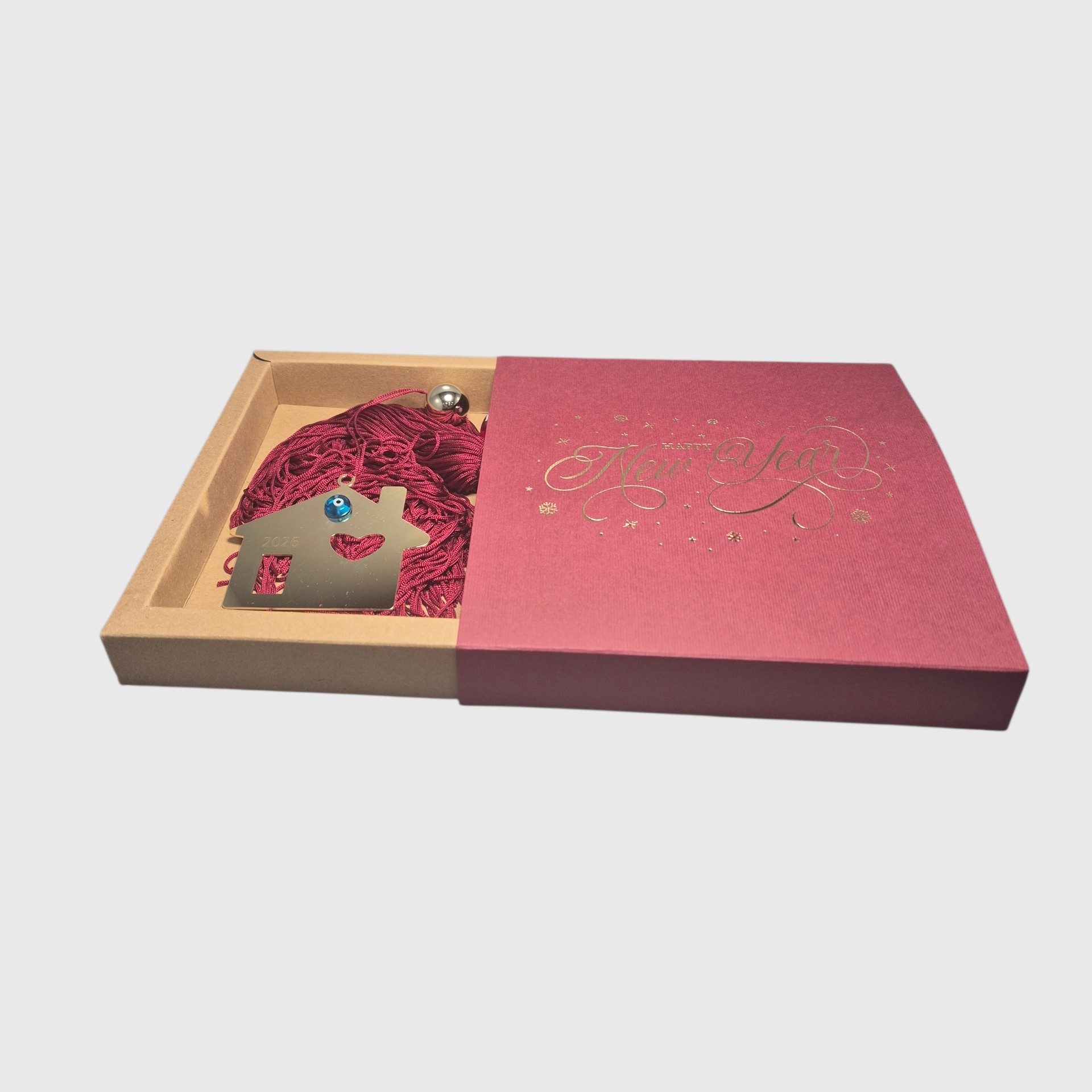 Χριστουγεννιάτικο γούρι σπίτι με καρδούλα 2026